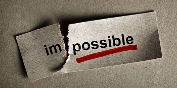 le mot impossible déchiré au niveau du IM