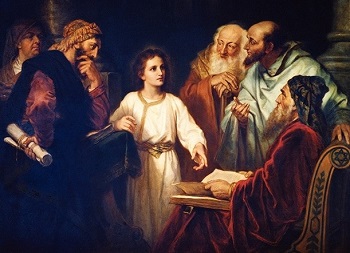 Jésus à 12 ans enseignait déjà les vieux rabbins