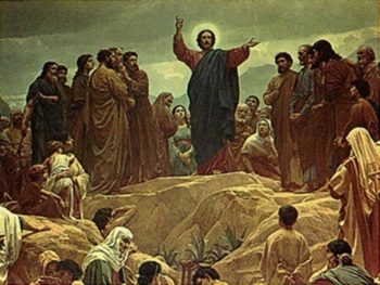 Jésus donnant ses exigences