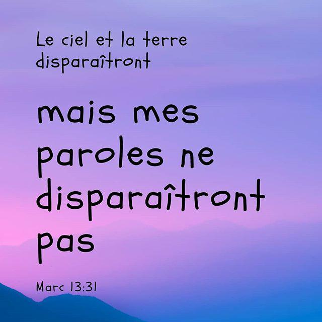 Mais mes paroles ne disparaîtront pas