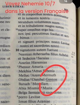 le nom de Genton se trouve dans la traduction de la Bible dite : LA VULGATE