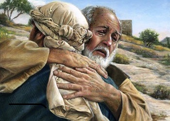Le père reçoit son fils avec amour