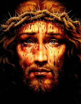 le visage ensanglanté de Jésus