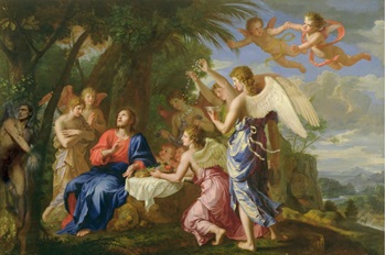 des-anges dans le jardin