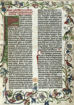 page d’une vieille Bible
