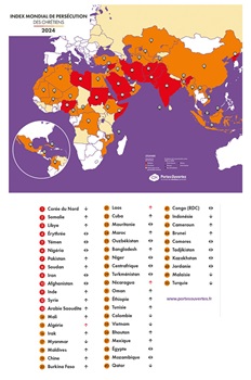 persécution des Chrétiens dans le monde en 2024