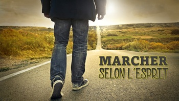 une personne marche droit sur Le Chemin